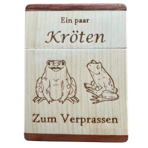 Geldgeschenk Box Kröten zum Verprassen