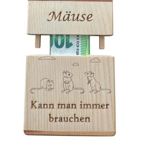 Geldgeschenk Box Maus